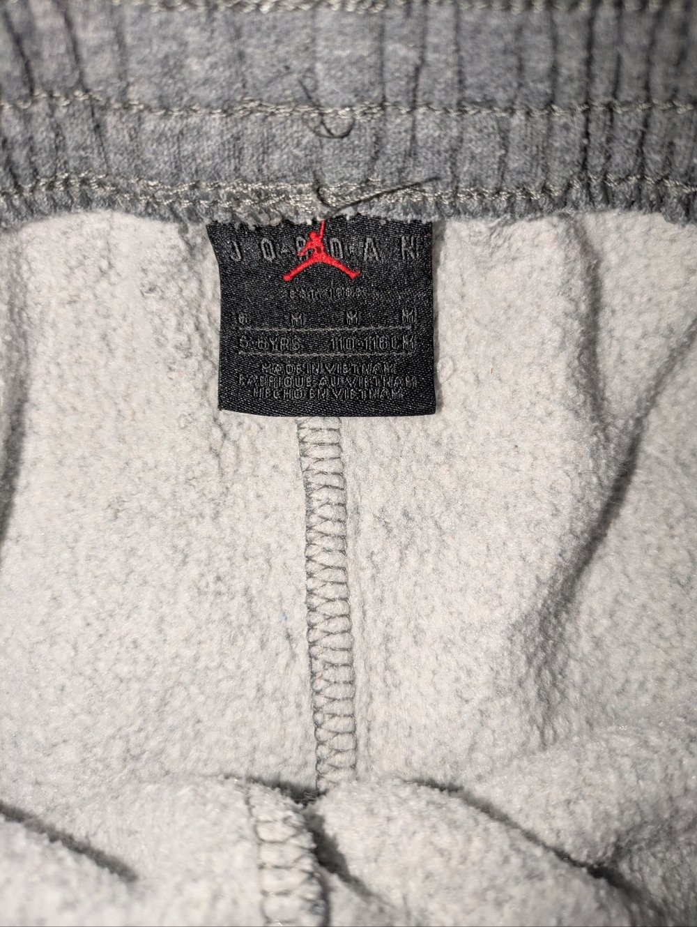 Jordan Gray Boys' Jumpman Logo Shorts - Gray & White - Picture 3 of 4